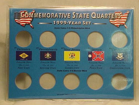 10 Coin Flag 1999 Holder