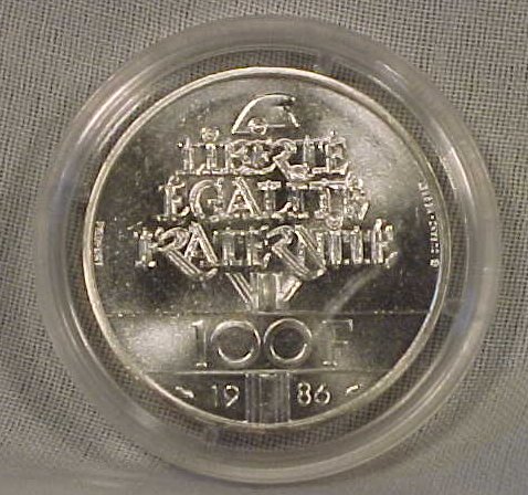 100 France 1986 Piedfort
